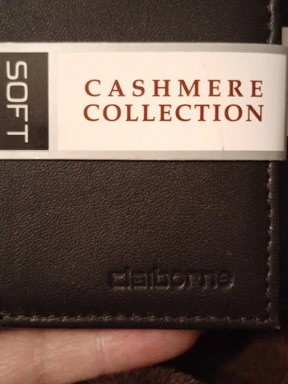 Claiborne Brown Leather Money Clip Wallet
